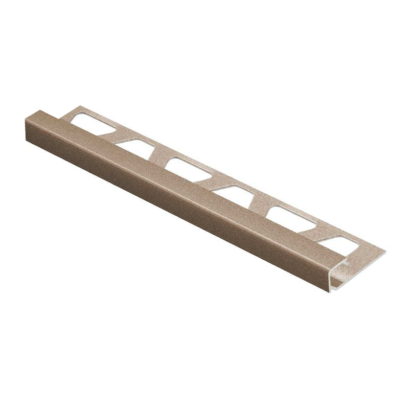 Square Edge TRENDLINE QUADEC-TSB Textured Natural Beige Aluminium 2.5m By Schluter Square Edge TRENDLINE QUADEC-TSB Textured Natural Beige Aluminium 2.5m By Schluter